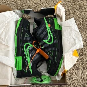 Nike Air Rubber Dunk Off-White Green Strike Black Men’s Size 8.5 WMNS 10